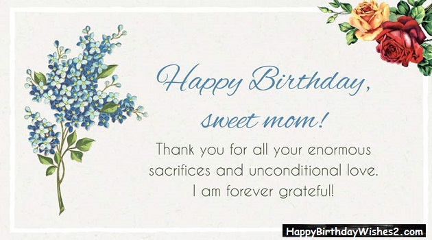Best 100 Happy Birthday Wishes, Messages & Quotes for Mother (Mom)