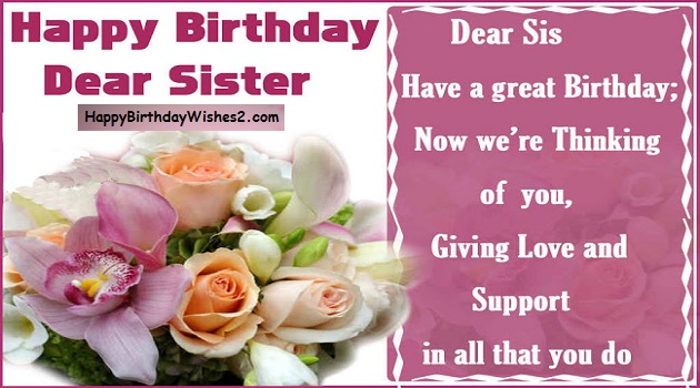 happy birthday messages for sister