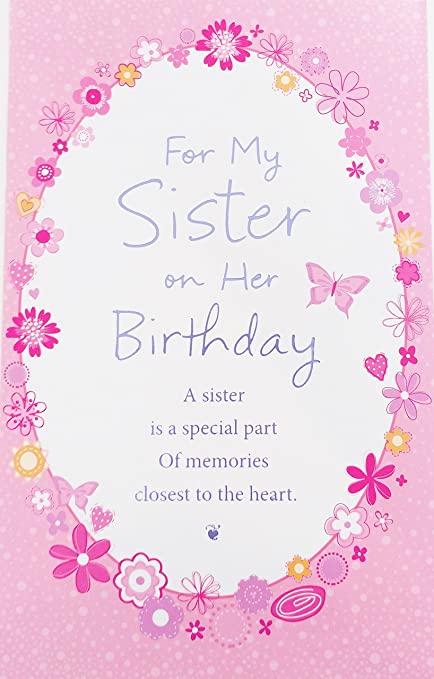 birthday greeting cards for sister