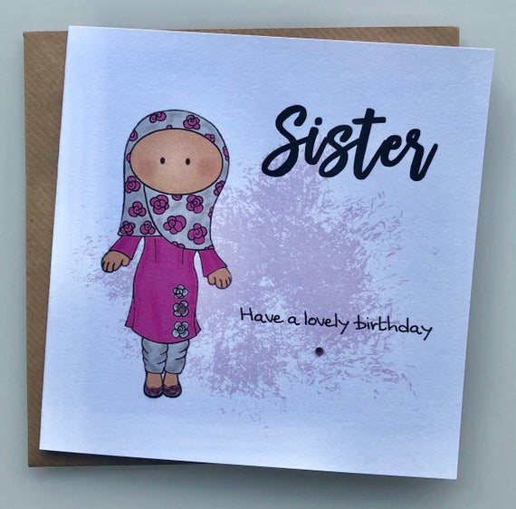 birthday greeting cards for sister