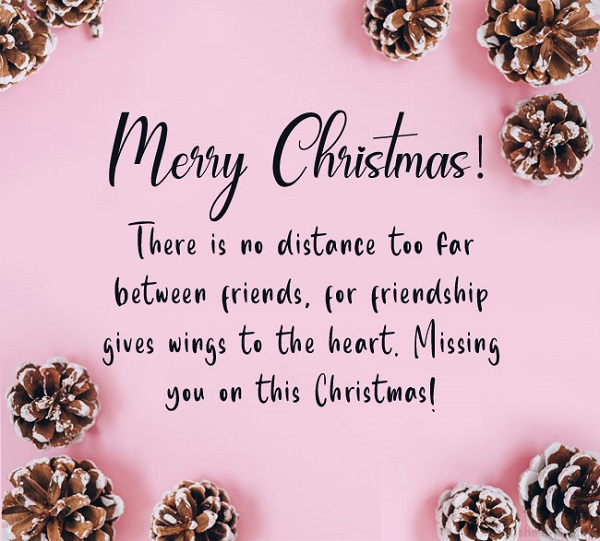 merry christmas message for best friend