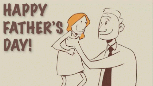 happy first fathers day gif