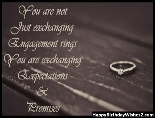 ring engagement wishes