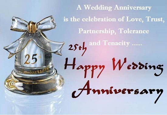 25th wedding anniversary wishes for parents