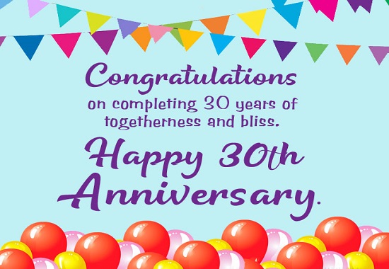 30th Anniversary Messages