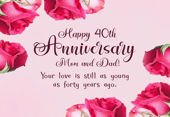 40th wedding anniversary blessings
