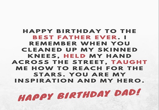 birthday messages for father