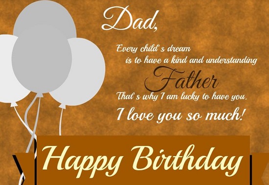 birthday msg for father