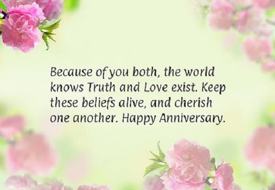 marriage anniversary status for parents