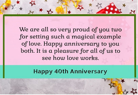 ruby wedding anniversary messages
