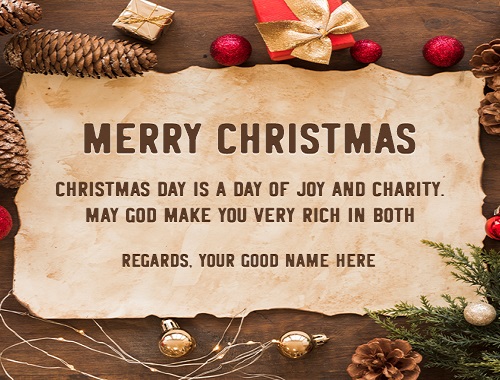 christian christmas card message