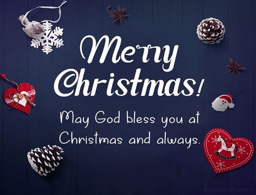 christian merry christmas greetings message