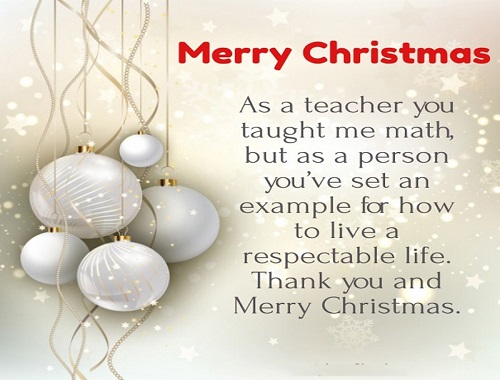 christmas card quotes for teachers
