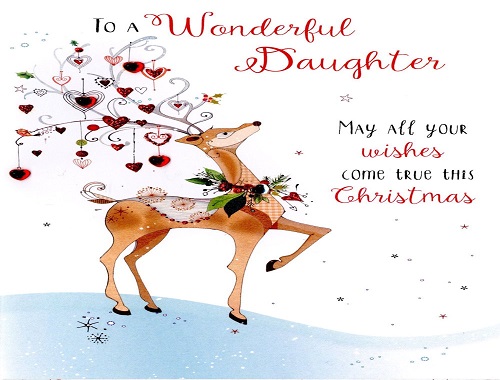 christmas greetings for a daughter