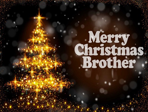 merry christmas message to my brother