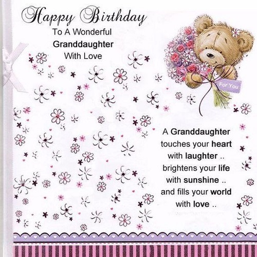 birthday wishes granddaughter images