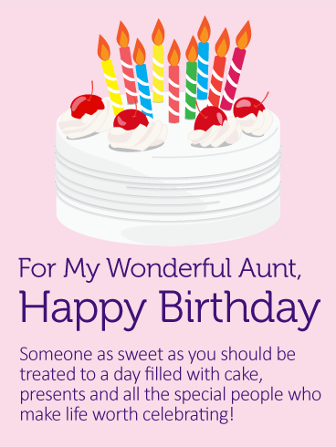 birthday status for aunty