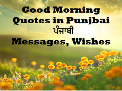 {81+} Good Morning Quotes in Punjabi | Messages, Status