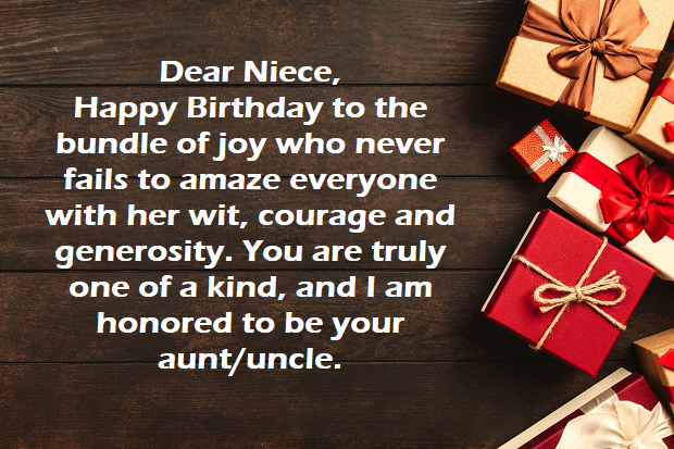 bday wishes for niece from uncle